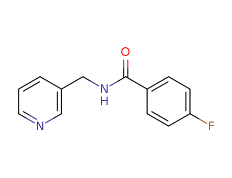 Molecular Structure of 333433-98-0 (4-Fluoro-N-(pyridin-3-ylmethyl)benzamide)