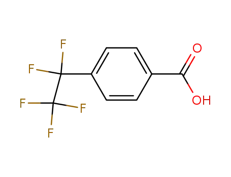Molecular Structure of 383-13-1 (4-(pentafluoroethyl)benzoic acid)