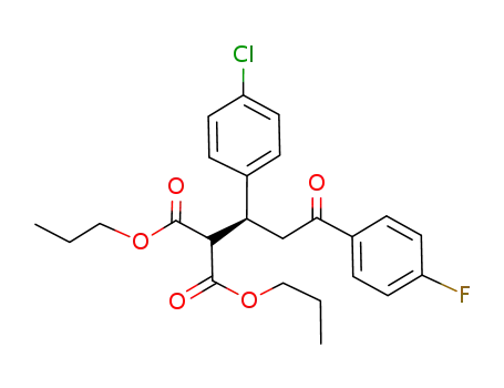 dipropyl 2-(1-(4-chlorophenyl)-3-(4-fluorophenyl)-3-oxopropyl)malonate