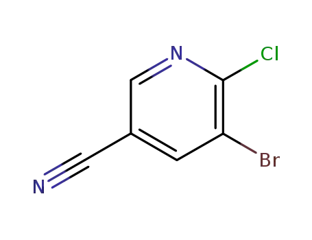 Molecular Structure of 71702-01-7 (5-bromo-6-chloronicotinonitrile)