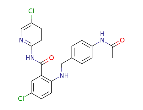 2-(4-Acetylaminobenzyl)amino-5-chloro-N-(5-chloropyridin-2-yl)benzamide