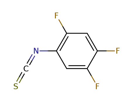 Molecular Structure of 362690-53-7 (Benzene, 1,2,4-trifluoro-5-isothiocyanato- (9CI))