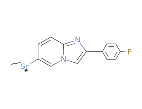 2-(4-fluorophenyl)-6-(tributylstannyl)imidazo[1,2-a]pyridine
