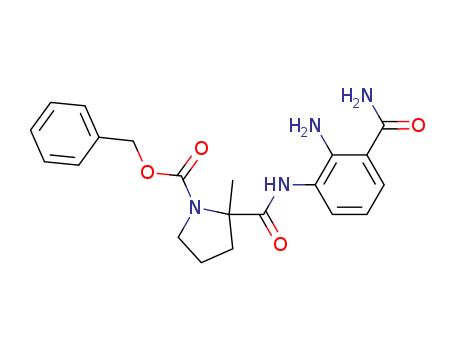 benzyl 2-((2-amino-3-carbamoylphenyl)carbamoyl)-2-methylpyrrolidine-1-carboxylate