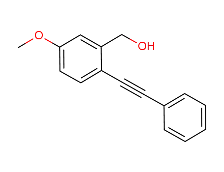 (5-Methoxy-2-(phenylethynyl)phenyl)methanol