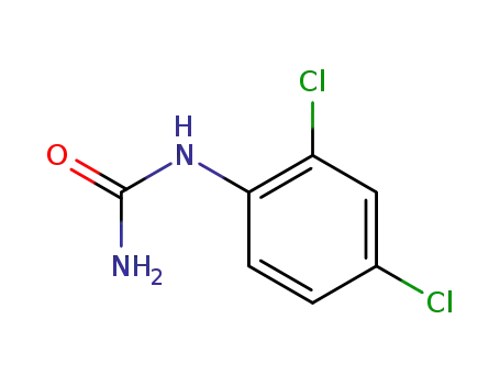 Molecular Structure of 5428-50-2 (1-(2,4-DICHLOROPHENYL)UREA)