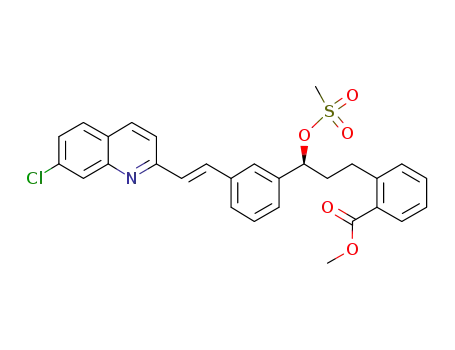 Methyl [S-(E)]-2-[3-[3-[2-(7-chloro-2-quinolinyl)ethenyl]phenyl]-3-methanesulfonyloxy-propyl] benzoate