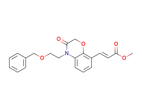 methyl (E)-3-(3-oxo-4-(2-(benzyloxy)ethyl)-3,4-dihydro-2H-1,4-benzoxazin-8-yl)acrylate