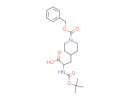 Molecular Structure of 195877-90-8 (3-(1-Cbz-4-piperidyl)-2-(Boc-aMino)propanoic Acid)