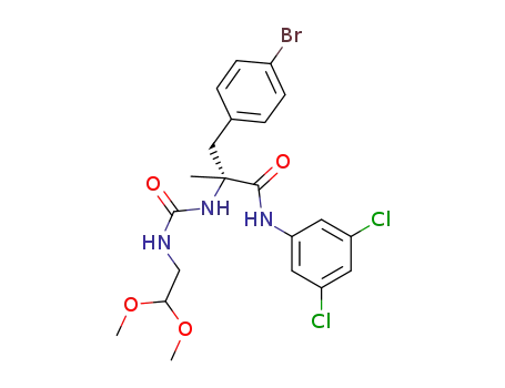 (R)-2-[(4',4'-dimethoxyethyl)aminocarbonyl]amino-2-(4-bromobenzyl)-N-(3,5-dichlorophenyl)-propionamide