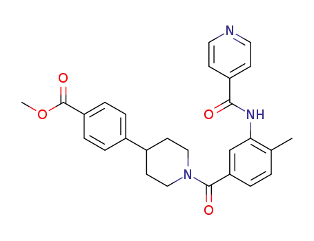 methyl 4-[1-[4-methyl-3-(pyridine-4-carbonylamino)benzoyl]-4-piperidyl]benzoate