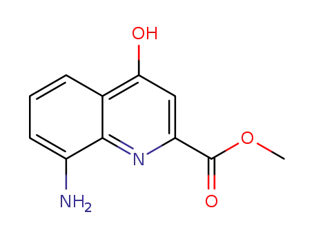 Molecular Structure of 94110-83-5 (2-Quinolinecarboxylic acid, 8-amino-1,4-dihydro-4-oxo-, methyl ester)