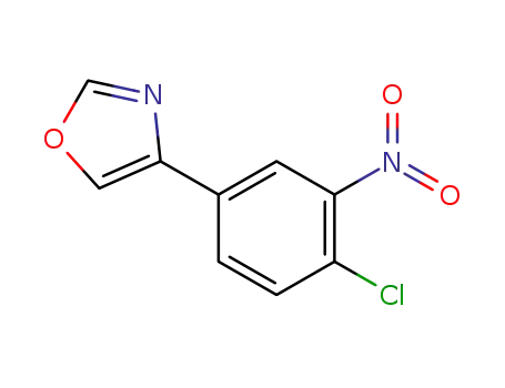 Molecular Structure of 916051-60-0 (4-(4-chloro-3-nitrophenyl)oxazole)