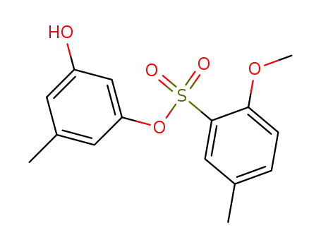 Molecular Structure of 197959-95-8 (3-(2-methoxy-5-methylphenylsulfonyloxy)-5-methylphenol)