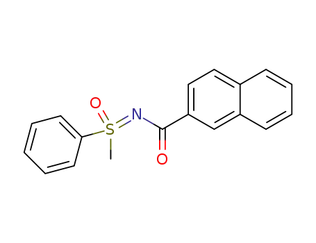 Molecular Structure of 1377585-46-0 (N-[β-naptholoyl]-S-methyl-S-phenylsulfoximine)