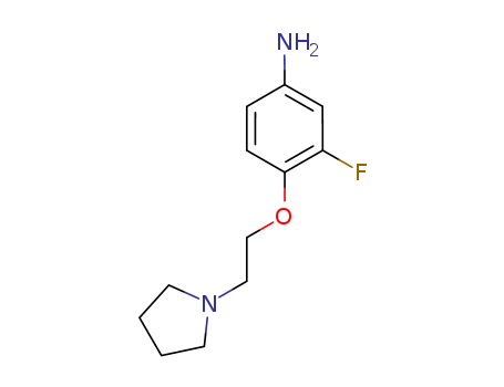3-Fluoro-4-(2-pyrrolidin-1-yl-ethoxy)-phenylamine
