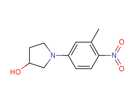 Molecular Structure of 361346-63-6 (1-(3-methyl-4-nitrophenyl)-pyrrolidin-3-ol)