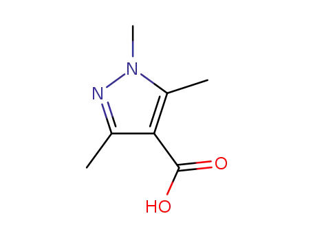 Molecular Structure of 1125-29-7 (1,3,5-Trimethyl-1H-pyrazole-4-carboxylic acid)