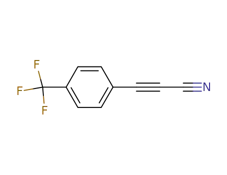 Molecular Structure of 1201634-58-3 (3-[4-(trifluoromethyl)phenyl]-2-propynenitrile)
