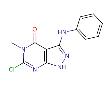 6-chloro-5-methyl-3-(phenylamino)-1H-pyrazolo[3,4-d]pyrimidin-4(5H)-one