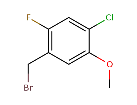1-(bromomethyl)-4-chloro-2-fluoro-5-methoxy benzene