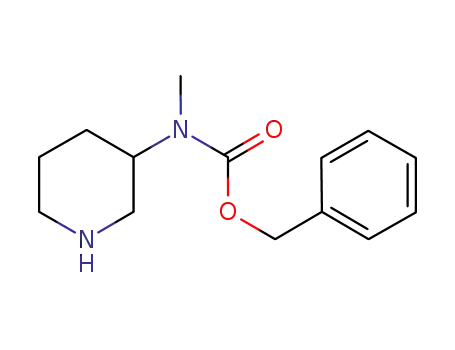 Molecular Structure of 1354009-43-0 (Methyl-(S)-piperidin-3-yl-carbaMic acid benzyl ester)