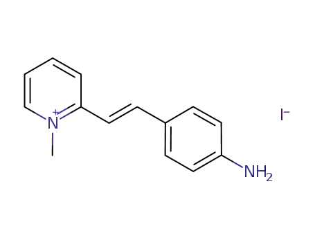 Pyridinium, 2-[2-(4-aminophenyl)ethenyl]-1-methyl-, iodide