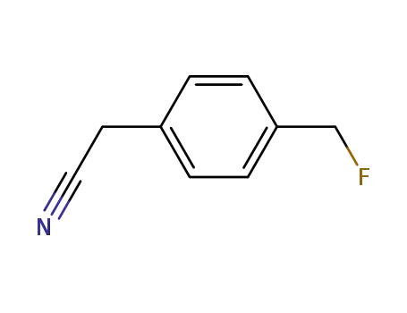 Molecular Structure of 135420-00-7 ((4-fluoromethyl-phenyl)-acetonitrile)