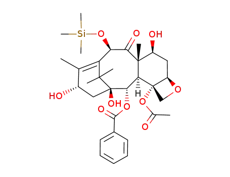 Molecular Structure of 207680-14-6 (10-trimethylsilyl-10-deacetyl baccatin III)