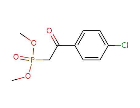 Molecular Structure of 51638-00-7 (Phosphonic acid, [2-(4-chlorophenyl)-2-oxoethyl]-, dimethyl ester)