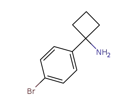 Molecular Structure of 1094218-30-0 (Cyclobutanamine, 1-(4-bromophenyl)-)
