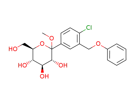 1-chloro-4-(1-methoxy-D-glucopyranos-1-yl)-2-(phenoxymethyl)-benzene
