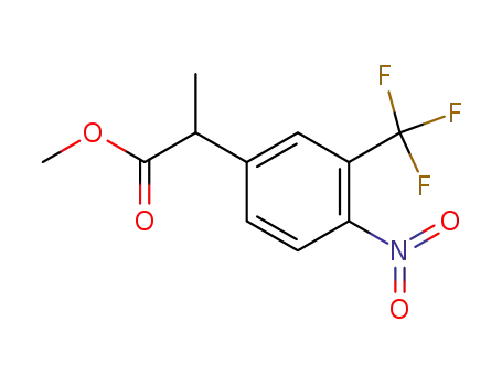 (±)-methyl 2-[4-nitro-3-(trifluoromethyl)phenyl]propanoate
