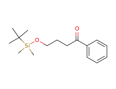 Molecular Structure of 143878-47-1 (1-Butanone, 4-[[(1,1-dimethylethyl)dimethylsilyl]oxy]-1-phenyl-)