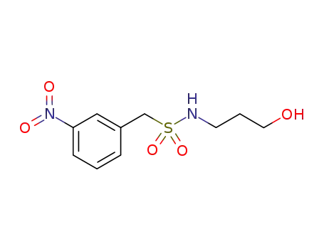 N-(3-hydroxypropyl)-1-(3-nitrophenyl)methanesulfonamide
