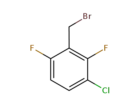 Molecular Structure of 261762-47-4 (3-CHLORO-2,6-DIFLUOROBENZYL BROMIDE)