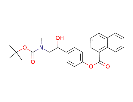 4-{2-[(tert-butoxycarbonyl)(methyl)amino]-1-hydroxyethyl}phenyl 1-naphthoate