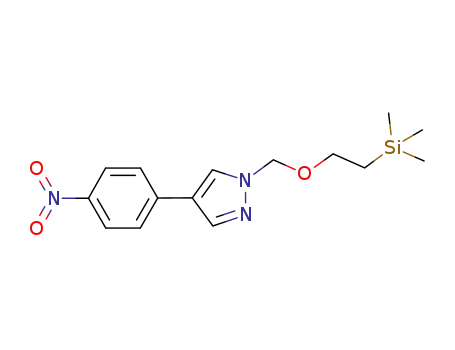 4-(4-nitrophenyl)-1-[2-(trimethylsilanyl)ethoxymethyl]pyrazol