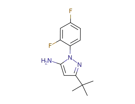 Molecular Structure of 778611-49-7 (3-tert-butyl-1-(2,4-difluorophenyl)-1H-pyrazol-5-amine)