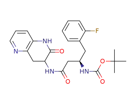 tert-butyl {(1R)-1-(2-fluorobenzyl)-3-oxo-3-[(2-oxo-1,2,3,4-tetrahydro-1,5-naphthyridin-3-yl)amino]propyl}carbamate
