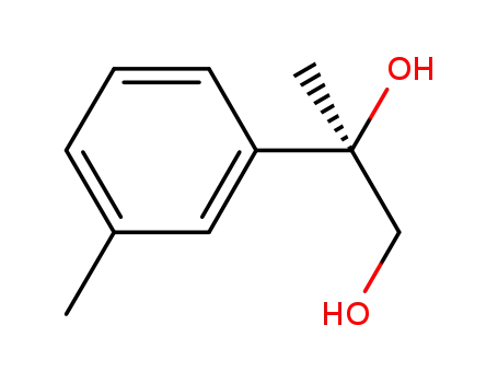 Molecular Structure of 875542-01-1 (1,2-Propanediol, 2-(3-methylphenyl)-, (2R)-)