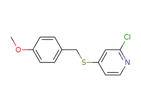 Molecular Structure of 945988-82-9 (4-(4-methoxybenzylthio)-2-chloropyridine)