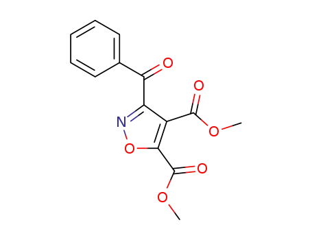 Molecular Structure of 79379-93-4 (4,5-Isoxazoledicarboxylic acid, 3-benzoyl-, dimethyl ester)