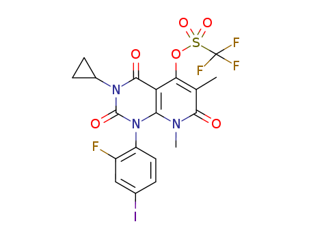 3-cyclopropyl-1-(2-fluoro-4-iodophenyl)-6,8-dimethyl-2,4,7-trioxo-1,2,3,4,7,8-hexahydropyrido[2,3-d]pyrimidin-5-yl trifluoromethanesulfonate