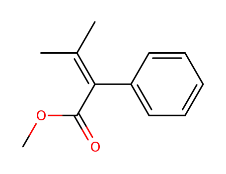 Molecular Structure of 33131-36-1 (methyl 3-methyl-2-phenylbut-2-enoate)
