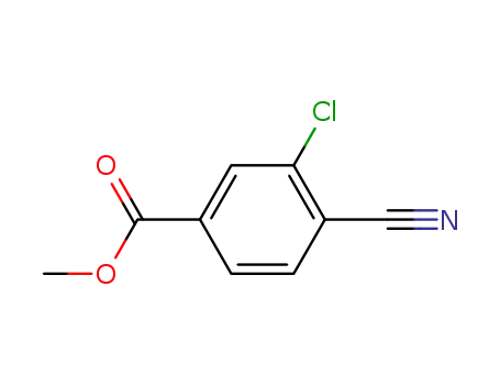 Molecular Structure of 214759-66-7 (METHYL 3-CHLORO-4-CYANOBENZOATE)
