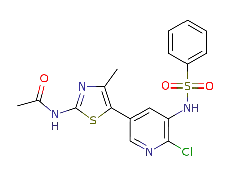 N-[5-(5-BenzenesulfonylaMino-6-chloro-pyridin-3-yl)-4-Methyl-thiazol-2-yl]-acetaMide