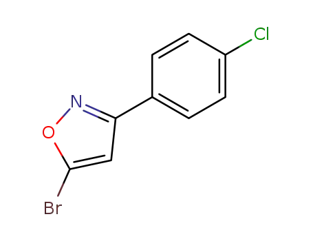 Molecular Structure of 51725-92-9 (5-BROMO-3-(4-CHLOROPHENYL)ISOXAZOLE)