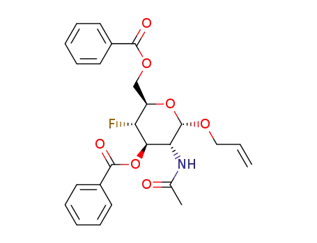allyl 2-acetamido-3,6-di-O-benzoyl-2,4-dideoxy-4-fluoro-α-D-glucopyranoside