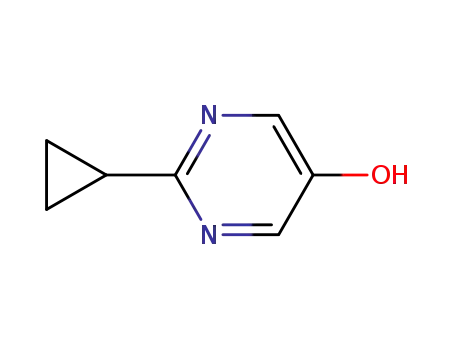 Molecular Structure of 73901-41-4 (5-Pyrimidinol, 2-cyclopropyl- (9CI))